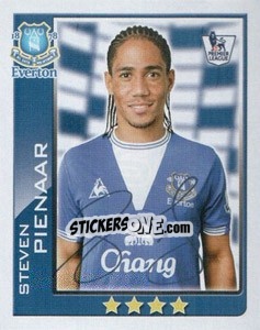 Sticker Steven Pienaar - Premier League Inglese 2009-2010 n. 166 - Topps