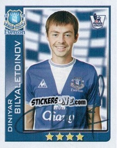 Sticker Diniyar Bilyaletdinov - Premier League Inglese 2009-2010 n. 167 - Topps