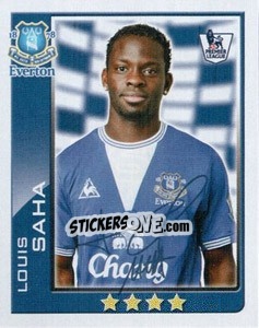 Sticker Louis Saha - Premier League Inglese 2009-2010 n. 169 - Topps