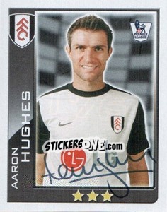 Figurina Aaron Hughes - Premier League Inglese 2009-2010 - Topps