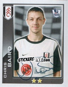 Sticker Chris Baird - Premier League Inglese 2009-2010 n. 177 - Topps