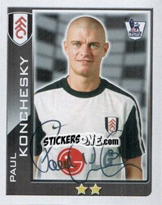 Figurina Paul Konchesky - Premier League Inglese 2009-2010 - Topps
