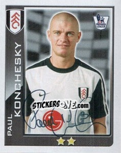 Sticker Paul Konchesky - Premier League Inglese 2009-2010 n. 179 - Topps