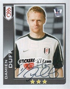 Sticker Damien Duff - Premier League Inglese 2009-2010 - Topps
