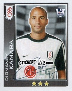 Sticker Diomansy Kamara - Premier League Inglese 2009-2010 n. 190 - Topps