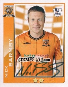 Sticker Nick Barmby - Premier League Inglese 2009-2010 n. 210 - Topps
