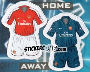 Figurina Arsenal Kits - Premier League Inglese 2009-2010 - Topps