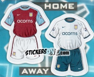 Sticker Aston Villa kits - Premier League Inglese 2009-2010 - Topps