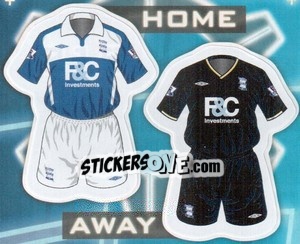 Sticker Birmingham City kits - Premier League Inglese 2009-2010 - Topps