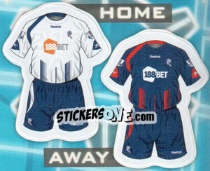 Sticker Bolton Wanderers kits - Premier League Inglese 2009-2010 n. 217 - Topps