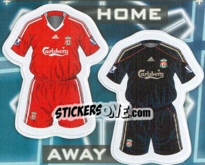Figurina Liverpool FC kits - Premier League Inglese 2009-2010 - Topps