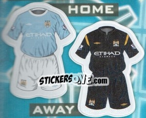 Figurina Manchester City kits - Premier League Inglese 2009-2010 - Topps