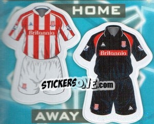 Sticker Stoke City kits - Premier League Inglese 2009-2010 - Topps