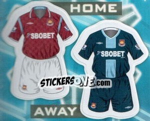 Figurina West Ham United kits - Premier League Inglese 2009-2010 - Topps