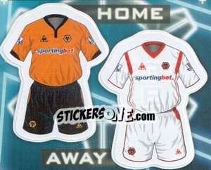 Sticker Wolverhampton Wanderers kits - Premier League Inglese 2009-2010 - Topps