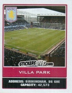 Sticker Villa Park - Premier League Inglese 2009-2010 - Topps