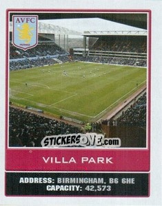 Sticker Villa Park - Premier League Inglese 2009-2010 n. 234 - Topps