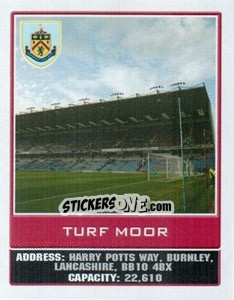 Sticker Turf Moor - Premier League Inglese 2009-2010 - Topps