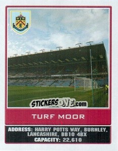 Sticker Turf Moor - Premier League Inglese 2009-2010 n. 238 - Topps