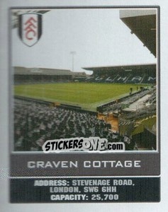 Figurina Craven Cottage - Premier League Inglese 2009-2010 - Topps