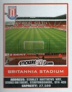 Sticker Britannia Stadium - Premier League Inglese 2009-2010 - Topps