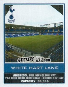 Sticker White Hart Lane - Premier League Inglese 2009-2010 - Topps
