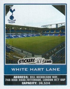 Sticker White Hart Lane - Premier League Inglese 2009-2010 n. 249 - Topps