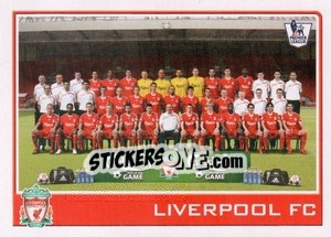 Sticker Liverpool FC team - Premier League Inglese 2009-2010 - Topps
