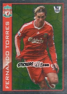 Sticker Star player - Fernando Torres - Premier League Inglese 2009-2010 n. 255 - Topps