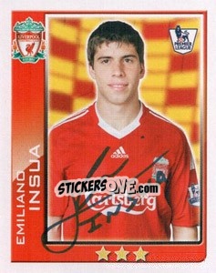 Sticker Emiliano Insua - Premier League Inglese 2009-2010 n. 257 - Topps