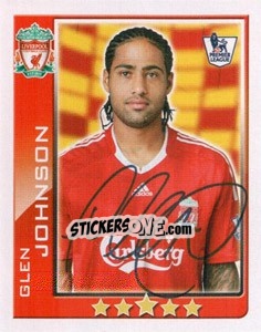 Sticker Glen Johnson - Premier League Inglese 2009-2010 n. 261 - Topps