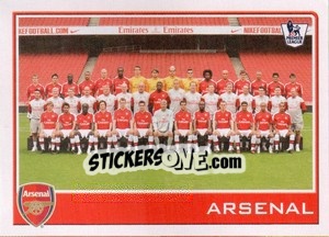 Sticker Arsenal team - Premier League Inglese 2009-2010 - Topps
