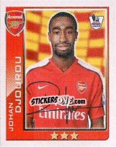 Sticker Johan Djourou - Premier League Inglese 2009-2010 n. 9 - Topps