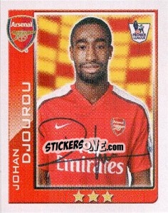 Sticker Johan Djourou - Premier League Inglese 2009-2010 - Topps