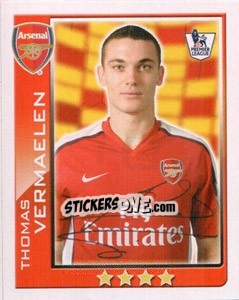 Sticker Thomas Vermaelen - Premier League Inglese 2009-2010 - Topps