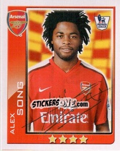 Sticker Alex Song - Premier League Inglese 2009-2010 n. 12 - Topps