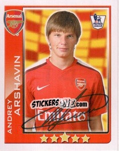 Cromo Andrey Arshavin - Premier League Inglese 2009-2010 - Topps