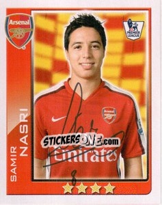 Sticker Samir Nasri - Premier League Inglese 2009-2010 - Topps
