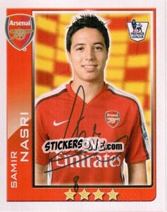Sticker Samir Nasri - Premier League Inglese 2009-2010 n. 16 - Topps
