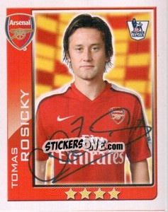 Sticker Tomas Rosicky - Premier League Inglese 2009-2010 n. 17 - Topps
