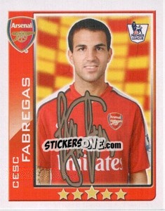 Sticker Cesc Fabregas - Premier League Inglese 2009-2010 n. 18 - Topps