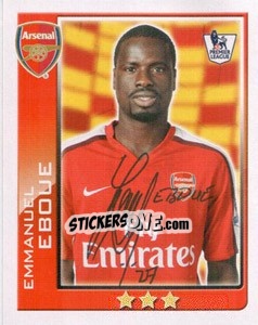 Sticker Emmanuel Eboue - Premier League Inglese 2009-2010 n. 19 - Topps