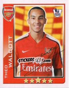 Sticker Theo Walcott - Premier League Inglese 2009-2010 n. 20 - Topps