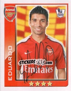 Figurina Eduardo da Silva - Premier League Inglese 2009-2010 - Topps