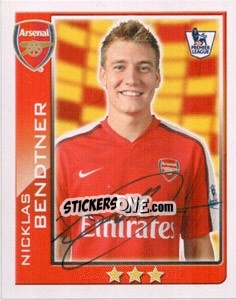 Sticker Nicklas Bendtner - Premier League Inglese 2009-2010 n. 22 - Topps