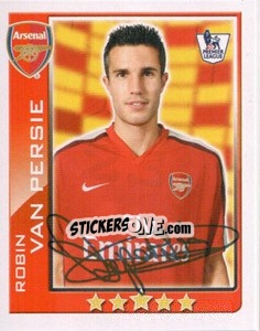Sticker Robin van Persie - Premier League Inglese 2009-2010 n. 23 - Topps