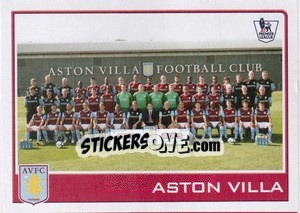 Sticker Aston Villa team - Premier League Inglese 2009-2010 n. 25 - Topps