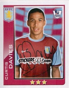 Figurina Curtis Davies - Premier League Inglese 2009-2010 - Topps