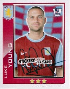 Cromo Luke Young - Premier League Inglese 2009-2010 - Topps