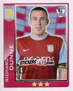 Sticker Richard Dunne - Premier League Inglese 2009-2010 n. 31 - Topps